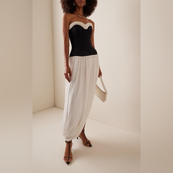 SIMKHAI Augusta asymmetric bustier dress - Picture 3 of 12